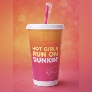 New 2026 Limited Edition Dunkin’ Megan Thee Stallion Hot Girls Run On Dunkin Cup